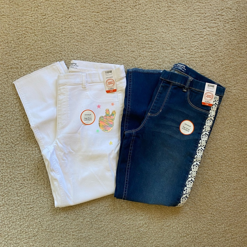NWT Wonder Nation Jeggings-2 Pairs (Size: XL 14-16 Plus)